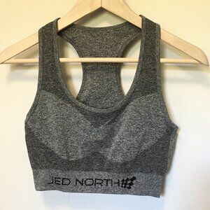 Jed North Salt and Pepper Marled Racerback Sports Bra